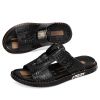New men's flip-flops crocodile print casual sandals non-slip fashion comfortable slippers