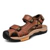 Summer men's new big pier layer cowhide beach sandals Fashion trend comfortable men's sandals 38-48