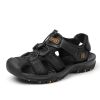 Summer new men's first layer cowhide overhead sandals comfortable outdoor casual men's sandals
