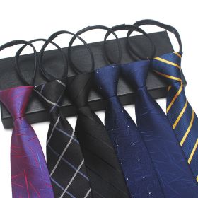 Classic Men's Silk Tie Necktie Woven JACQUARD Neck Ties (Color: 6Pcs A)