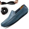 New Leather Men Shoes Luxury Trendy Casual Slip on Formal Loafers Men Moccasins Italian Black Male Driving Shoes Sneakers 2022