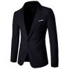 Men's One Button Suit Jacket Casual Man Groomsmen Wedding Suit