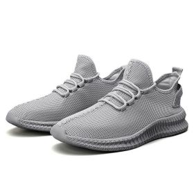 Running Shoes Sneakers Casual Men's Outdoor Athletic Jogging Sports Tennis Gym (Color: Gray, size: US 9.5 / EU 43)