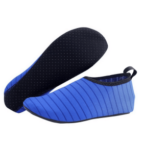 Water Shoes Men Women Skin Socks Aqua Surf Beach Yoga Swim Barefoot Quick-Dry (Color: Blue, size: M / Men 5 / Women 6)