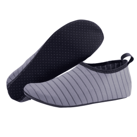 Water Shoes Men Women Skin Socks Aqua Surf Beach Yoga Swim Barefoot Quick-Dry (Color: Gray, size: 3XL / Men 11 / Women 12)