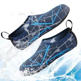 Water Shoes Men Women Skin Socks Aqua Surf Beach Yoga Swim Barefoot Quick-Dry (Color: Blue Faze, size: 2XL / Men 8 / Women 9.5)
