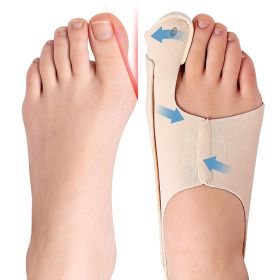 Bunion Corrector for Men and Women, Adjustable Big Toe Straightener & Alignment Splint for Hallux Valgus Pain Relief, Day and Night Support, Fits in (size: medium)