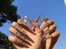 2026 Gothic Charm Press-on Nails, Valentine's Day Long Almond-shaped Press-on False Nails Set, Handmade False Nail Tips