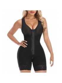 Fasjrixa Fajas Colombianas Shapewear for Women Tummy Control Post Surgery Full Body Shaper Butt Lifter with Zipper Crotch,corset tops for women,fajas (Color: BLACK, size: XL)
