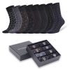 Men's Bamboo Rayon Dress Socks 8 Pairs Assorted Colors Size 8-11.5 Soft Odor-Free Eco-Friendly