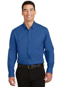 Port Authority Tall SuperPro Twill Shirt TS663 (Color: True Blue, size: XLT)