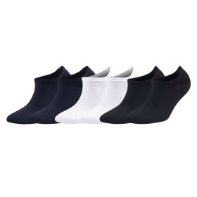 Bamboo Sneaker Socks for Men 6 Pairs No Show Soft Casual Breathable Sneaker Socks (Color: Assorted)