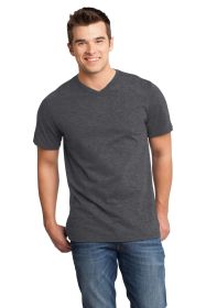 District Very Important Tee V-Neck DT6500 (Color: Heathered Charcoal, size: M)