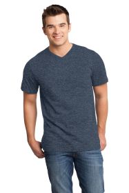 District Very Important Tee V-Neck DT6500 (Color: Heathered Navy, size: XS)