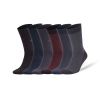Luxury Bamboo Dress Socks for Men 6 Pairs Business Trouser Socks Shoe Size 8 to 11.5