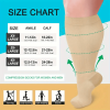 3 pairs of extra-large nylon compression socks, comfortable and snug, with wide calves and knee-high support, ideal as compression gear for cycling