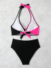 Women's two-piece multi color quick drying fashionable bikini swimsuit