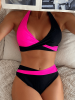 Women's two-piece multi color quick drying fashionable bikini swimsuit