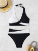 Women's two-piece multi color quick drying fashionable bikini swimsuit