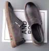 New men's fashion trend with four seasons casual leather shoes lazy shoes driving shoes casual loafers 38-44