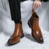 Men's fall new large size high top shoes Fashion trend men's short boots casual shoes 38-45 size
