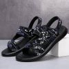 Men's sandals Summer new super soft massage slippers wear fashion casual large size dual-purpose men's beach shoes