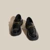 Women's loafers; retro British shoes; women's casual shoes