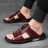 New men's flip-flops crocodile print casual sandals non-slip fashion comfortable slippers