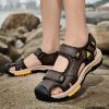Summer men's new big pier layer cowhide beach sandals Fashion trend comfortable men's sandals 38-48