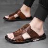 New men's flip-flops crocodile print casual sandals non-slip fashion comfortable slippers