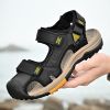 Summer men's new big pier layer cowhide beach sandals Fashion trend comfortable men's sandals 38-48