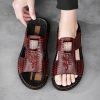 New men's flip-flops crocodile print casual sandals non-slip fashion comfortable slippers