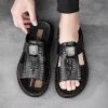 New men's flip-flops crocodile print casual sandals non-slip fashion comfortable slippers