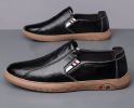 New men's fashion trend with four seasons casual leather shoes lazy shoes driving shoes casual loafers 38-44