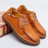 New men's large casual loafers Breathable casual leather non-slip soft sole Dad leather fashion trend men's shoes