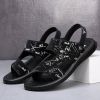 Men's sandals Summer new super soft massage slippers wear fashion casual large size dual-purpose men's beach shoes