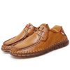 New men's large casual loafers Breathable casual leather non-slip soft sole Dad leather fashion trend men's shoes