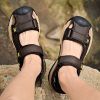 Summer men's new big pier layer cowhide beach sandals Fashion trend comfortable men's sandals 38-48