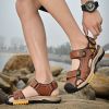 Summer men's new big pier layer cowhide beach sandals Fashion trend comfortable men's sandals 38-48