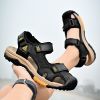 Summer men's new big pier layer cowhide beach sandals Fashion trend comfortable men's sandals 38-48