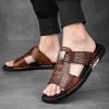 New men's flip-flops crocodile print casual sandals non-slip fashion comfortable slippers