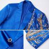 Men's Embroidered Sequins Blazer Slim Trendy Casual