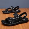 Men's sandals Summer new super soft massage slippers wear fashion casual large size dual-purpose men's beach shoes