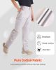 FR Pants for Men, 9 oz 100% Cotton, Flame-Resistant Cargo Pants with Multi-Pockets and Elastic Waist, Reinforced Tear-proof Stitching, Ideal for Weld