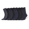 Men's Bamboo Rayon Dress Socks 8 Pairs Assorted Colors Size 8-11.5 Soft Odor-Free Eco-Friendly