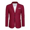 Men's Casual Blazer Jacket 2 Button Lightweight Jackets