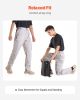 FR Pants for Men, 9 oz 100% Cotton, Flame-Resistant Cargo Pants with Multi-Pockets and Elastic Waist, Reinforced Tear-proof Stitching, Ideal for Weld