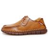 New men's large casual loafers Breathable casual leather non-slip soft sole Dad leather fashion trend men's shoes