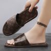 Summer men's new slippers flip-flops trend everything casual men sandals large size slippers