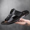 New men's flip-flops crocodile print casual sandals non-slip fashion comfortable slippers
